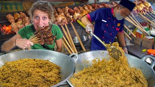 INDONESIAN Street Food in Jakarta Indonesia  HUGE NASI GORENG amp SATE KAMBING  JAKARTA STREET FOOD [upl. by Knight462]