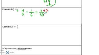 Division of fractions using standard algorithm copy dot flip [upl. by Yleoj]