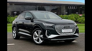 Approved Used Audi Q4 ETron S line Sportback 45 82kWh Auto  Blackburn Audi [upl. by Yalcrab118]