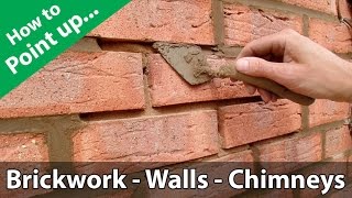 How to Point a Brickwork Wall or Repoint a Chimney [upl. by Baniaz]