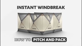 Cinch Instant windbreak pitching and packing video [upl. by Det251]