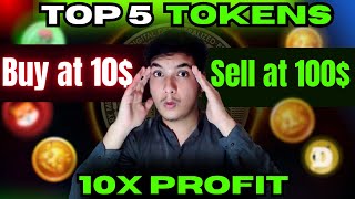 Top 5 Crypto currencies to buy now  10x profit  Binance trading  Cryptomentary [upl. by Ahsiet]