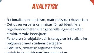 Empiriskanalytisk ansats [upl. by Sheppard792]