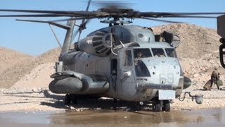 US Marines Travel Aboard CH53E Super Stallion [upl. by Euqinomad344]