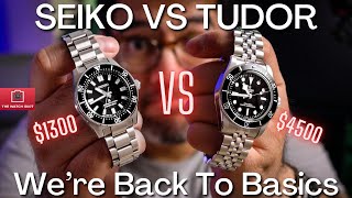 Seiko SPB453 VS Tudor Black Bay 41 Monochrome The Ultimate Monochromatic Diver Face Off [upl. by Annuaerb]