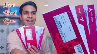 Axis Bank Me Account Open  Passbook Cheque Book Debit Card  Axis Bank Salary Account [upl. by Enirhtak]