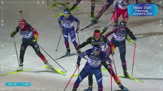 BIATHLON 2024 2025 Mass Start Femmes Kontiolahti 2024 [upl. by Nacnud]