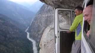 Insane Bus Ride in The HimalayasGetting To The Mountains Is Exciting As Climbing Them [upl. by Defant]