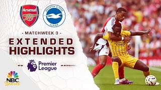 Arsenal v Brighton  PREMIER LEAGUE HIGHLIGHTS  8312024  NBC Sports [upl. by Miles]