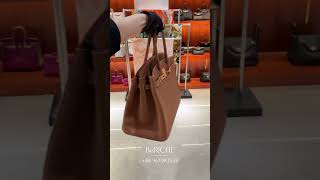 Unbox Hermes Birkin 35 Togo Gold GHW [upl. by Adahsar617]