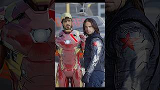 IronMan Suit Attack Cap Bucky Reflexes Tony combat hidden things shorts actionweb [upl. by Lledrev]