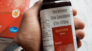 Ferric Ammonium citrate Cyanocobalamin and Folic acid syrup use in Hindi review [upl. by Hoehne81]