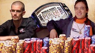 World Series of Poker Main Event 2007 Day 4 with Dario Minieri amp Gus Hansen WSOP [upl. by Anihsat]