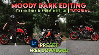 Moody Dark Lightroom preset Free download  Lightroom Mobile Tutorial  Lightroom DNG Free Download [upl. by Asennav817]