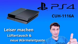 PS4 Lüftertausch Reinigung und neue Wärmeleitpaste [upl. by Wolford77]