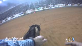 NRHA Inside Reining GoPro Camera on Craig Schmersal NRHA Futurity finals night [upl. by Kosey]