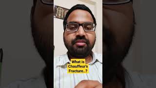 What is Chauffeurs Fracture Dr Sai Chandra MBBS DNB Ortho Orthopaedic Surgeon In Hyderabad [upl. by Cattan]