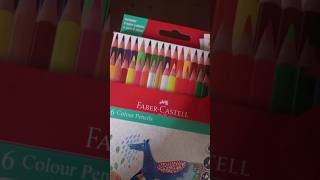 My new Faber castell 36 colour pencilcolour pencil review very nice colour [upl. by Fritzsche312]