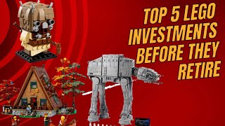 Top 5 2024 Retiring LEGO sets for Investing  GIVEAWAY [upl. by Colson]