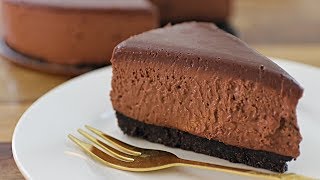 NoBake Chocolate Cheesecake Recipe Without Gelatin [upl. by Eyot]