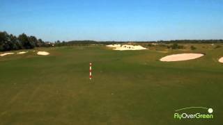 Royal St Cloud Golf Links  drone aerial video  Red  Hole01 [upl. by Nagard]