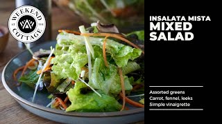 MIXED SALAD RECIPE  INSALATA MISTA [upl. by Gathard710]