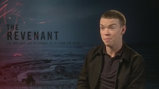 The Revenant Will Poulter talks DiCaprio amp beard envy [upl. by Eimmas]