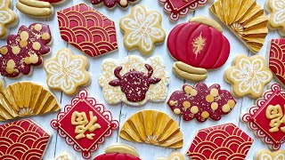 LUNAR NEW YEAR  Satisfying Cookie Decorating of Lunar New Year Cookies [upl. by Carolin]