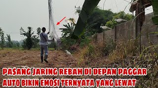 ediaan pasang jaring rebah di depan pagar auto bikin emosi ternyata yang lewat [upl. by Manolo]