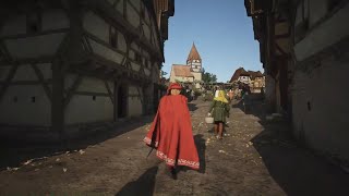 Walking through my town in the game Manor Lords that I worked on as a historical consultant [upl. by Adnohryt]