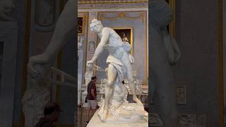 David by Gian Lorenzo Bernini at the Galleria Borghese Rome [upl. by Eigla77]