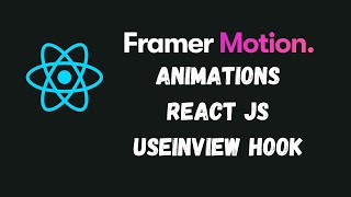 How to build Framer Motion React useInview Animation [upl. by Bust141]