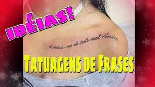 Tattoo Delicada Feminina Frases e Nomes IDÉIAS [upl. by Taylor]