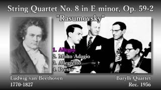 Beethoven String Quartet No 8 BarylliQ 1956 ベートーヴェン 弦楽四重奏曲第8番 バリリ四重奏団 [upl. by Zetram37]