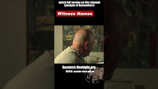 WITNESS NAMES shorts [upl. by Naols430]