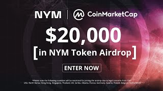 CMC NYM Airdrop  Each winner will get 100 equivalent NYM token  200 Winners🏆 [upl. by Aniara]