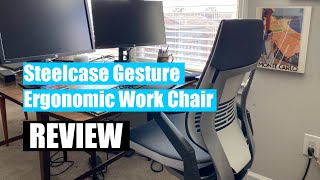 Steelcase Gesture Ergonomic Work Chair  Review 2024 [upl. by Sanalda]