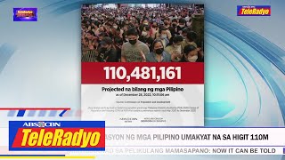 Popcom Bilang ng populasyon ng mga Pilipino umakyat na sa higit 110M  29 Dec 2022 [upl. by Cleon]