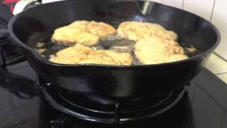 How To Make Crispy Fried Pork Chops Breakfast  Cast Iron Cooking [upl. by Letsou300]