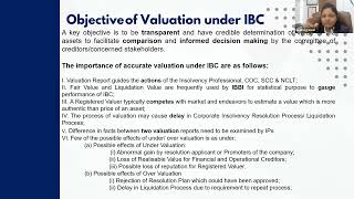 Webinar  Valuation under IBC and its relevant case laws [upl. by Nawor]