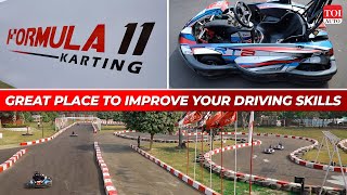 Driving on Indias largest GoKart track  Formula 11 Karting  TOI Auto [upl. by Ayek466]