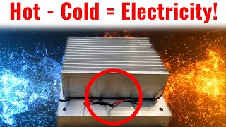 FREE Energy From Air Temps Thermoelectric Generator  TEG [upl. by Jozef]