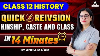 Kinship Caste and Class One Shot  Quick Revision Mind Map  Class 12 History By Anita Maam [upl. by Ephrem]