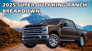 2025 Ford Super Duty King Ranch  All the Packages and Options Explained [upl. by Wertz86]