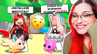 HAGO BATALLA DE MASCOTAS CONTRA MI HERMANA GEMELA y HACE TRAMPAS en ADOPT ME ROBLOX😱 [upl. by Howes217]