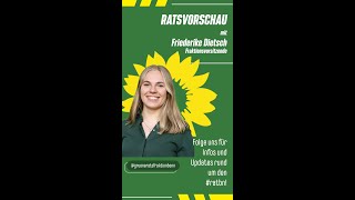 Vorschau auf die Ratssitzung am 12112024 mit Friederike Dietsch [upl. by Eaver]