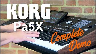 Korg PA5x Complete Demo  Everything You Need To Know  Bonners Music [upl. by Day848]