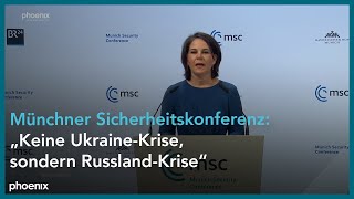 Sicherheitskonferenz Rede von Außenministerin Annalena Baerbock zur RusslandUkraineKrise [upl. by Sucerdor16]