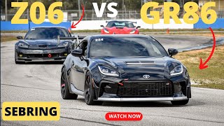 Z06 VS GR86 at Sebring [upl. by Halika]