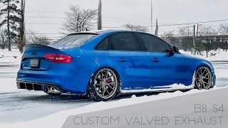 Audi S4 B85 Custom Valvetronic Exhaust [upl. by Hudgens]